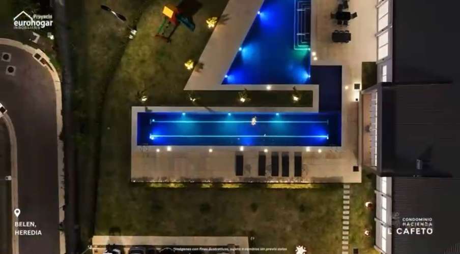 Alquile casa amueblada en Condominio Hacienda El Cafeto, Belén, con piscina y seguridad 24 horas