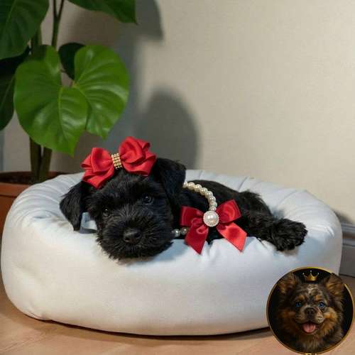 Cachorro Schnauzer Miniatura Salpimienta y Negro / Miniature Schnauzer Salt and Pepper and Black disponible - Imagen 9