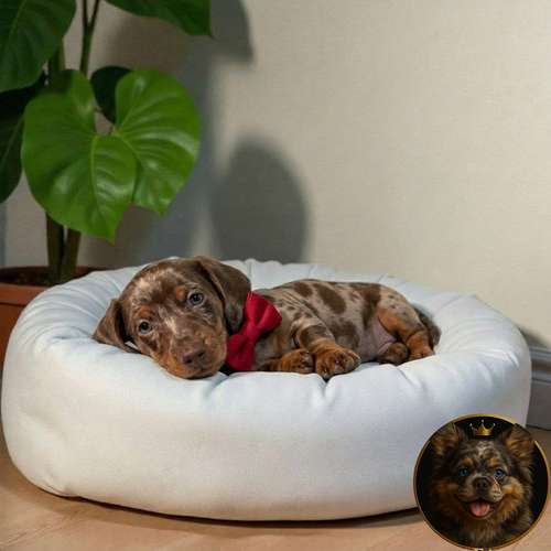 Cachorro Salchicha Miniatura Arlequín Chocolate / Miniature Dachshund Dapple Chocolate disponible - Imagen 10
