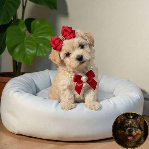 Cachorro Pequinés Maltés / Pekingese Maltese Mix disponible - Imagen 9