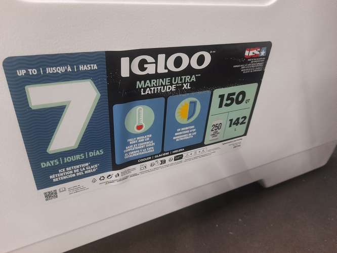  HIELLERA GIGANTE 142lTS IGLOO BLANCA NUEVA. - Imagen 6