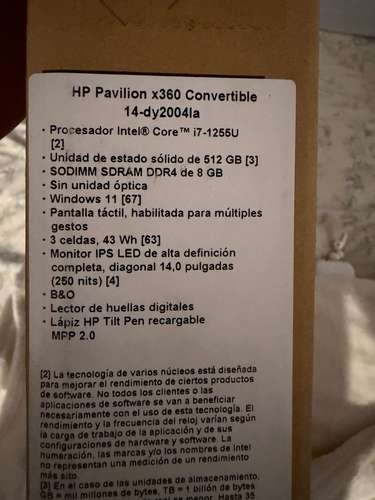 VENDO HP PAVILION x360 CONVERTIBLE NUEVA Y SELLADA! - Imagen 5