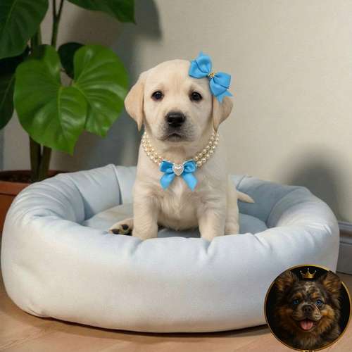 Cachorro LABRADOR RETRIEVIER AMARILLO Y NEGRO LINEA AMERICANA disponible - Imagen 3