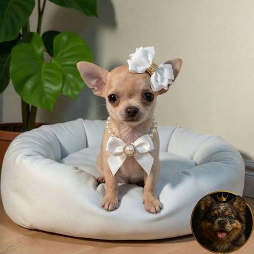Cachorro CHIHUAHUA CABEZA DE MANZANA TRADICIONAL disponible - Imagen 9