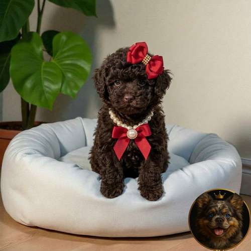 Cachorro FRENCH POODLE CHOCOLATE MINIATURA disponible - Imagen 3