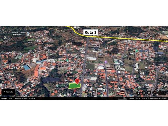 Terreno comercial en venta en Palmares, Alajuela | 3.673 m²