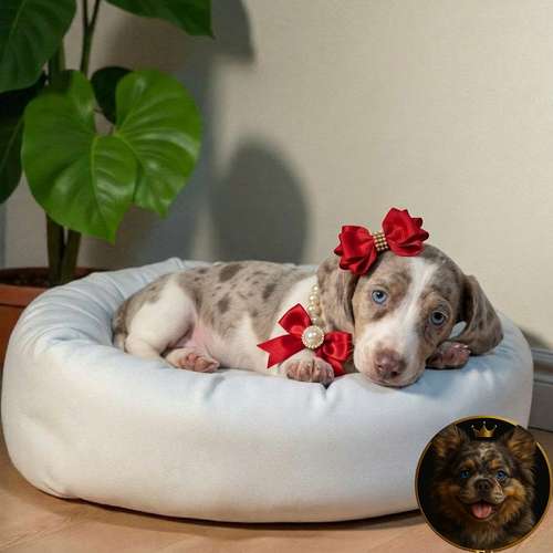 Cachorro SALCHICHA MINIATURA PIEBALD disponible - Imagen 4