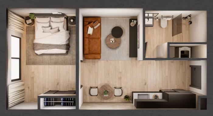 Jardines Bellas Artes 1 Habitación Desde $218Mil