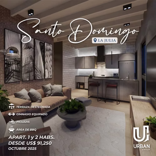 Apartamentos de 1 & 2 Habitaciones desde US$91,250 En La Julia