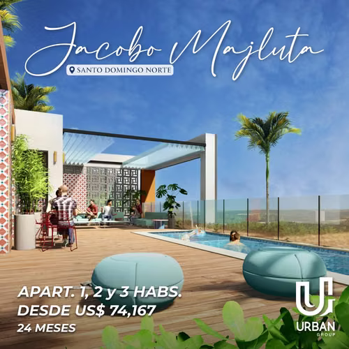 Apartamentos en la Jacobo Majluta desde US$74,167