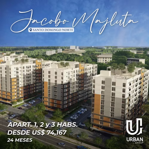 Apartamentos en la Jacobo Majluta desde US$74,167