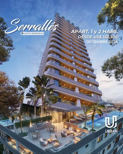 1 and 2 bedroom apartments from US$153,300 in Serralles