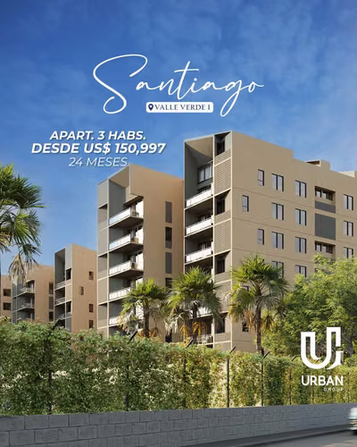 Apartamentos de 3 Habitaciones desde US$150,997 en Santiago - Imagen 3