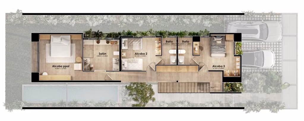 Casas en venta en Vista Cana de 3 habitaciones - Imagen 3