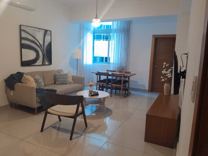 Apartamento amueblado en alquiler en Naco de 1 habitación