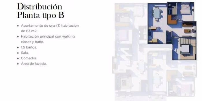 Apartamento en venta 1 Habitación en Jardines del Sur Avenida Independencia, Distrito Nacional