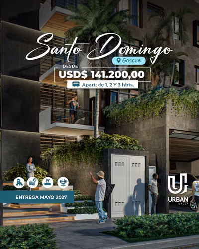 Apartamentos de 1, 2 & 3 Habitaciones en Gazcue - Imagen 2
