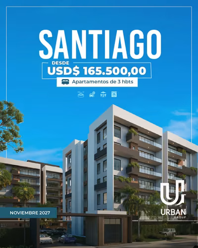 Apartamentos de 3 Habitaciones en Santiago