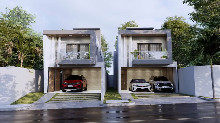 Casas en construccion en los hidalgos, Km 14 Autopista Duarte