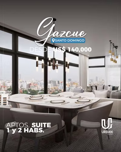 Apartamentos Suite, 1 y 2 Habitaciones en Gazcue