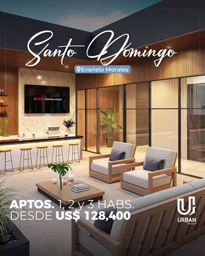 Apartamentos de 1, 2 y 3 Habitaciones en Evaristo Morales