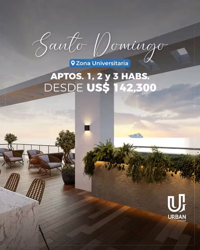 Apartamentos de 1, 2 y 3 Habitaciones en Gazcue