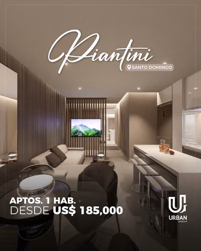 Apartamentos de 1 Habitación en Piantini - Imagen 3