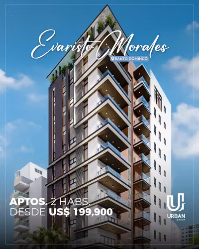 Apartamentos de 2 Habitaciones en Evaristo Morales
