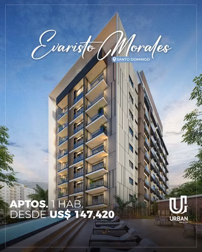 Apartamentos de 1 & 2 Habitaciones en Evaristo Morales