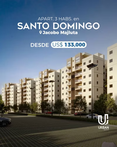 Apartamentos de 3 Habitaciones en La Jacobo Majluta