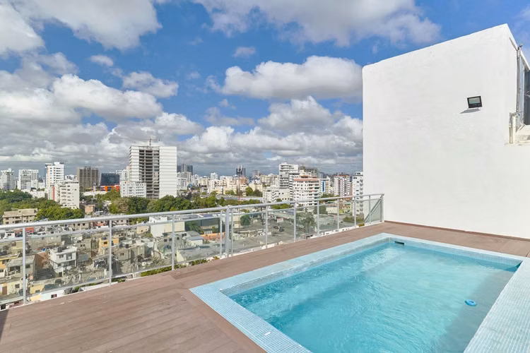 Apartamento En Alquiler De 1 Habitación Y 2 Baños En Naco - Imagen 8