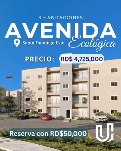 Apartamentos de 3 Habitaciones desde RD$4,725,000 en La Ecológica