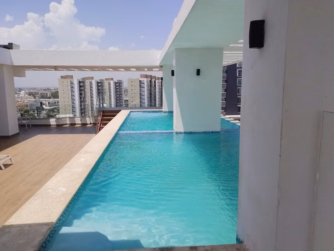 Apartamento En Alquiler De 1 Habitación Y 2 Baños En Piantini