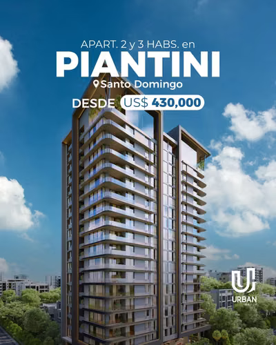 Apartamentos de 2 y 3 Habitaciones en Piantini