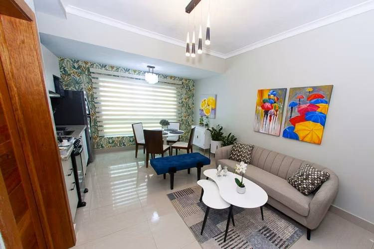 Se alquila, Apartamento 1Hab Amueblado Acogedor c/Lobby, Lounge y Gym