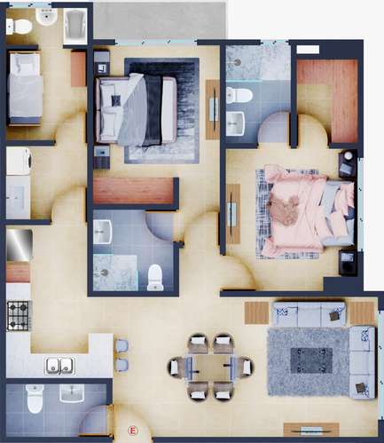 Apartamentos en venta en el Sector de Naco de 2 habitaciones - Imagen 7
