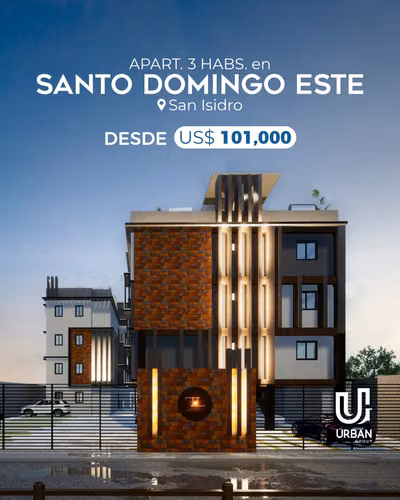 Apartamentos de 3 Habitaciones en San Isidro