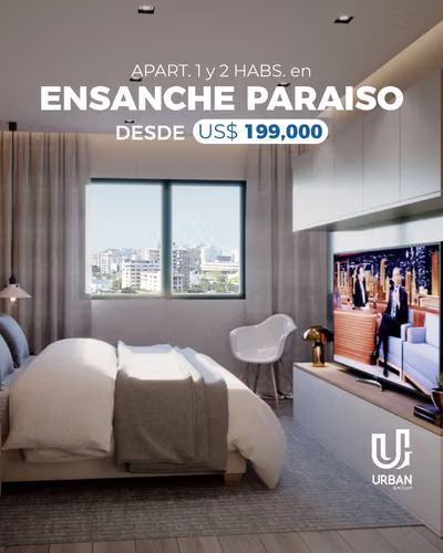 Apartamentos de 1 & 2 Habitaciones en Ensanche Paraiso - Imagen 4