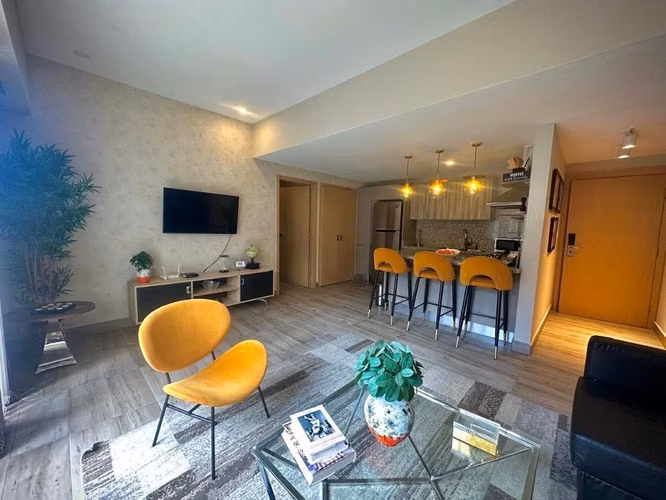 Apartamento En Alquiler De 1 Habitación Y 2 Baños En Piantini - Imagen 2
