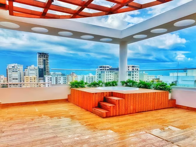 Apartamento En Alquiler De 1 Habitación Y 2 Baños En Piantini - Imagen 5