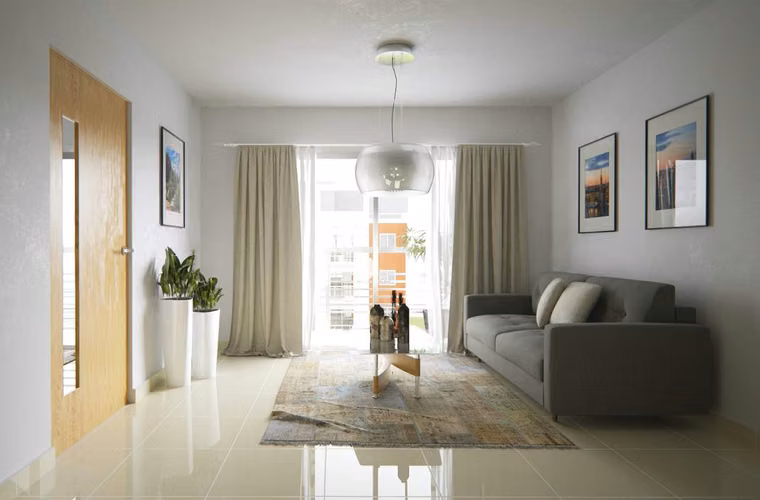 Apartamentos En Venta De 2 Hab. En Proyecto Residencial En Villa Mella, Santo Domingo Norte - Imagen 2