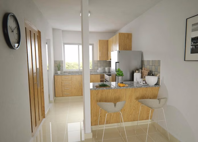 Apartamentos En Venta De 2 Hab. En Proyecto Residencial En Villa Mella, Santo Domingo Norte - Imagen 3
