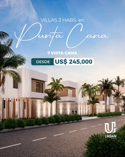 Villas De 3 Habitaciones desde US$ 245,000 En Vistacana - Imagen 3