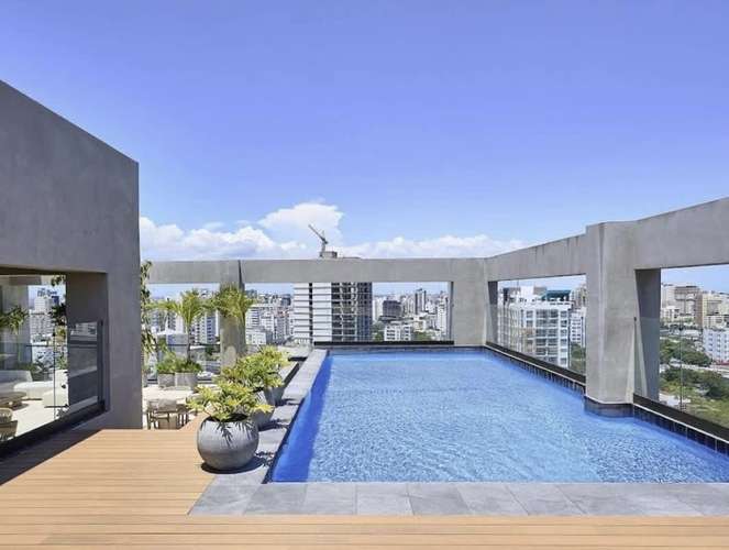 Apartamento En Alquiler De 1 Habitación Y 2 Baños En Piantini - Imagen 8