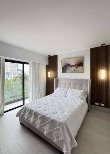 Apartamento En Alquiler De 1 Habitación Y 2 Baños En Piantini - Imagen 3