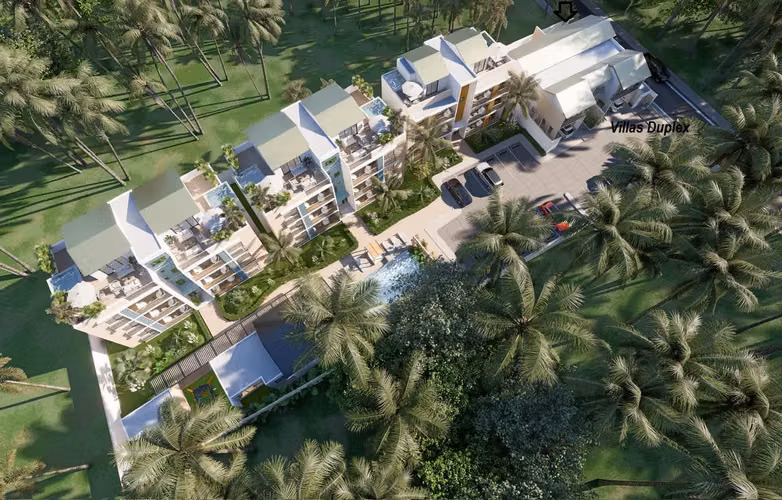 Proyecto de apartamentos y villas en Samaná cerca de la Playa Ballenas