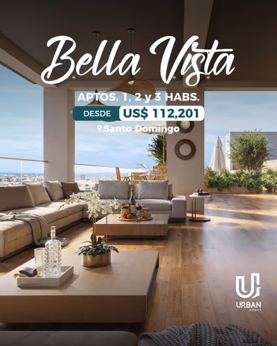 Apartamentos de 1, 2 y 3 Habitaciones en Bella Vista
