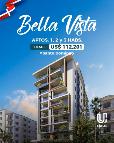 Apartamentos de 1, 2 y 3 Habitaciones en Bella Vista
