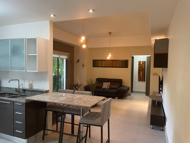 Apartamento En Alquiler De 1 Habitación Y 2 Baños En Piantini