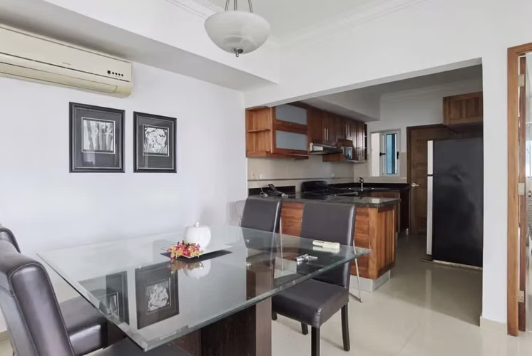 Apartamento En Alquiler De 1 Habitación Y 2 Baños En Piantini - Imagen 2